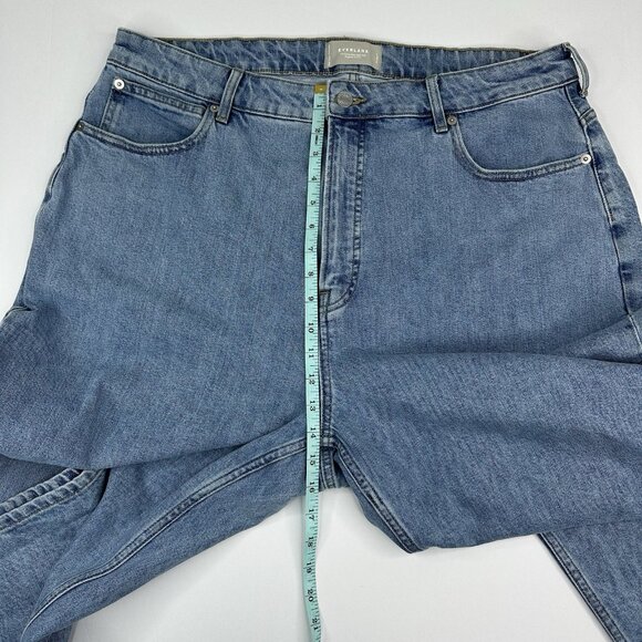 Everlane Women's Blue The Curvy‎ Way-High Minimalist Luxury Jean W35-38/L27.5 - Picture 12 of 15